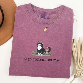 Funny Cat Meme Rage Consumes Me T-Shirt