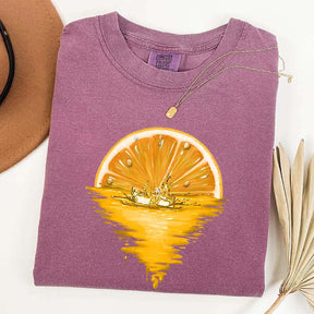 Orange Sunset Fruit Lover T-Shirt