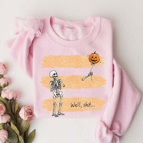 Funny Skeleton Lost Balloon Sweatshirt