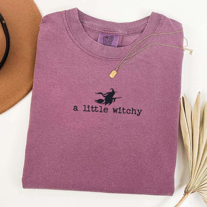 Cute Halloween A Little Witchy T-Shirt