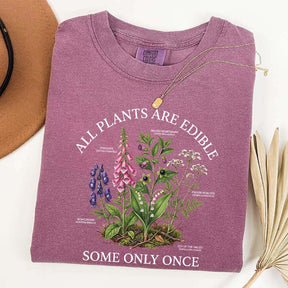 Dark Academia All Plants Are Edible Some Only Once Cute T-Shirt