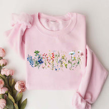 Cottagecore Spring Floral Graphic Sweatshirt