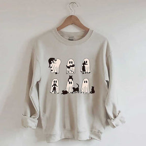 Ghost Black Cat Sweatshirt