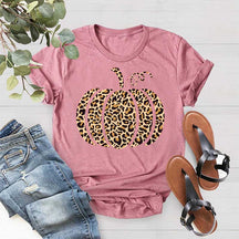 Leopard Pumpkin Thankful T-Shirt
