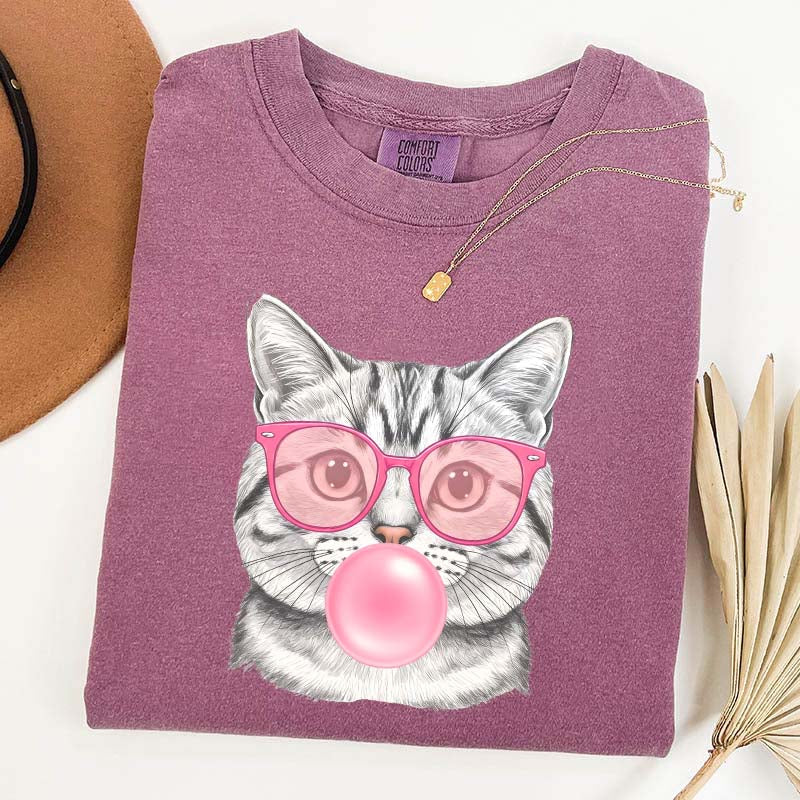 Bubble Gum Kitten Vintage Style T-Shirt