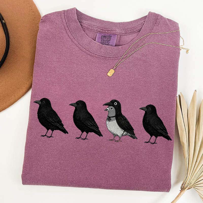 Funny Crow Pigeon T-Shirt