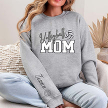 Personalized Volleyball Mom Kid Name Sweatshirt
