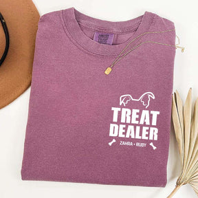 Custom Dog Dad Pet Name T-Shirt