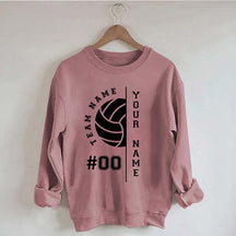 Custom Name Number Volleyball Sweatshirt