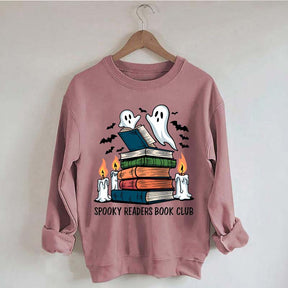 Spooky Readers Book Club Ghost Sweatshirt