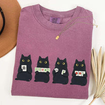 Mahjong Black Cat Game Night T-Shirt
