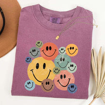 Retro Smiley Faces T-Shirt
