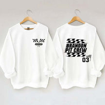 Personalized Pit Crew Racing Sweatshirt