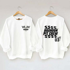 Personalized Pit Crew Racing Sweatshirt