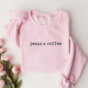 Minimalist Coffee And Jesus Sweatshirt