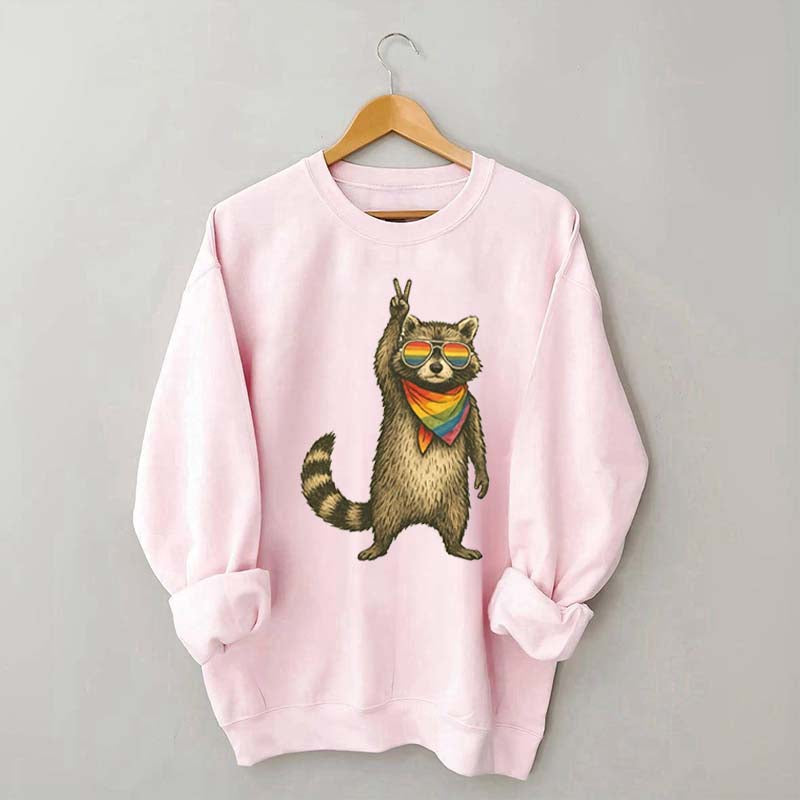 Raccoon Pride LGBT Sweatshirt