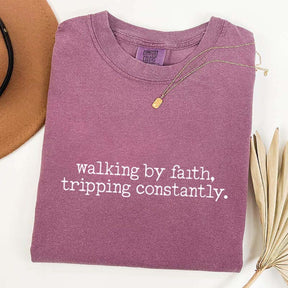 Walking by Faith Inspirational T-Shirt