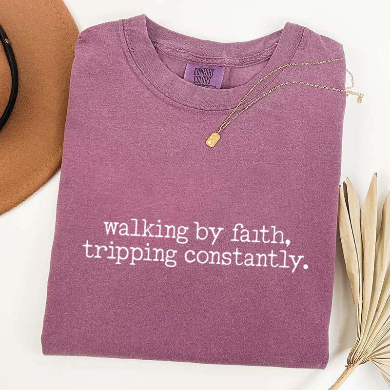 Walking by Faith Inspirational T-Shirt
