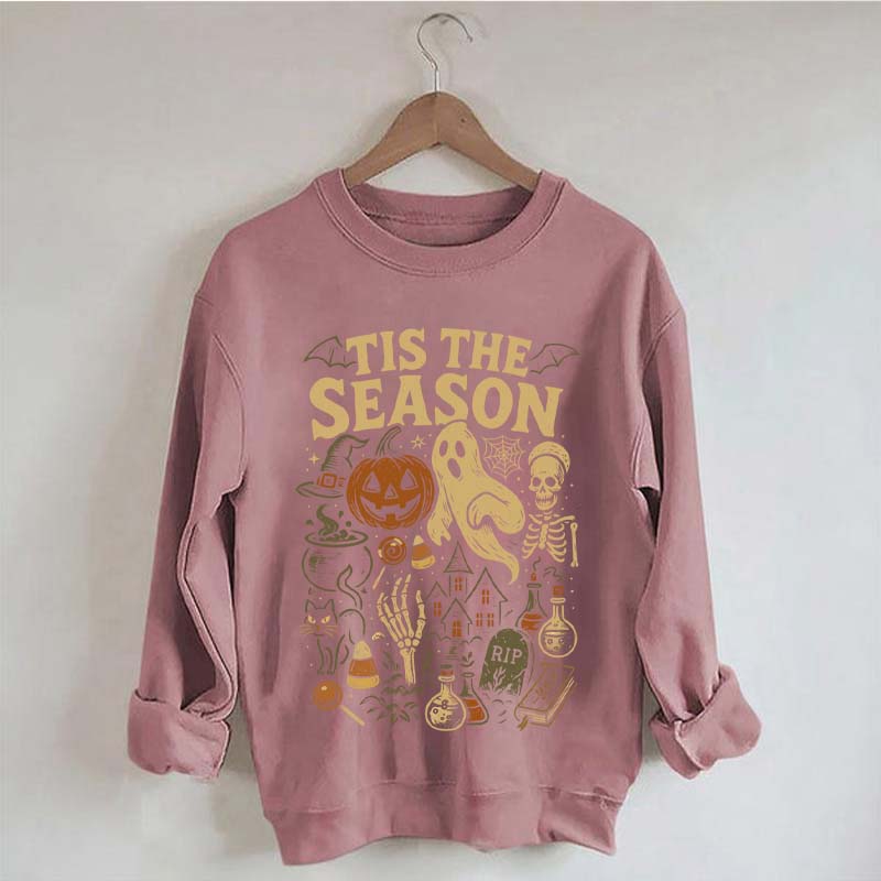 Tis' the Season Pumpkin Ghost Cute Sweatshirt