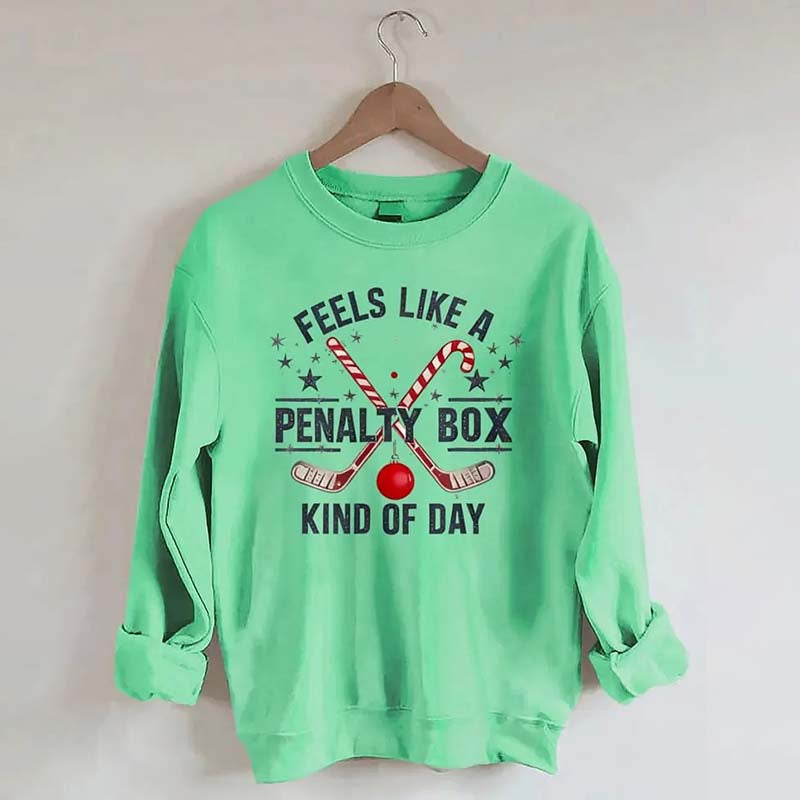 Hockey Penalty Box Christmas Sweatshirt