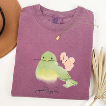 Cute Bird With Flower T-Shirt