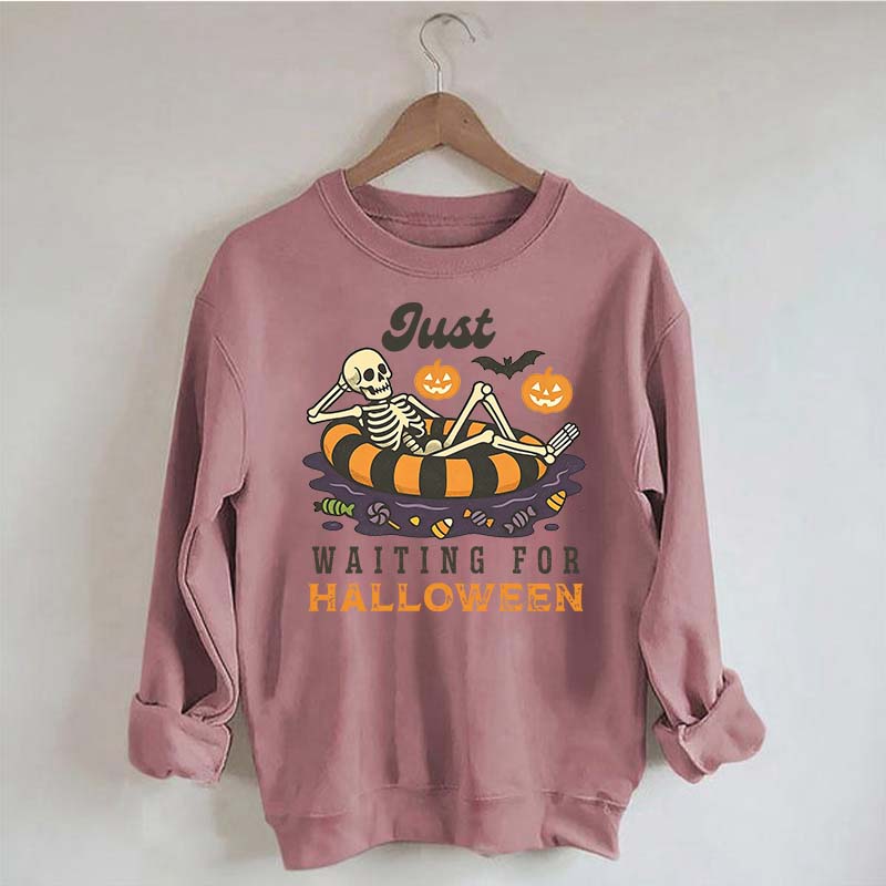 Funny Just Waiting for Halloween Sweatshirt