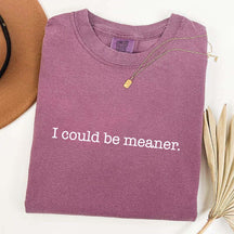 I Could Be Meaner Sarcastic T-Shirt