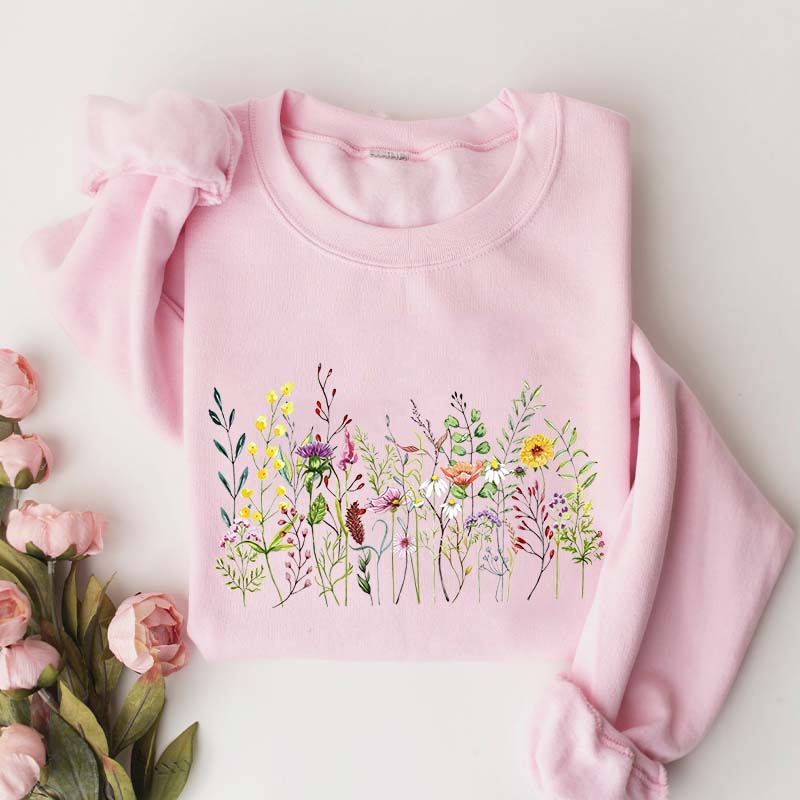 Vintage Pastel Floral Cute Sweatshirt