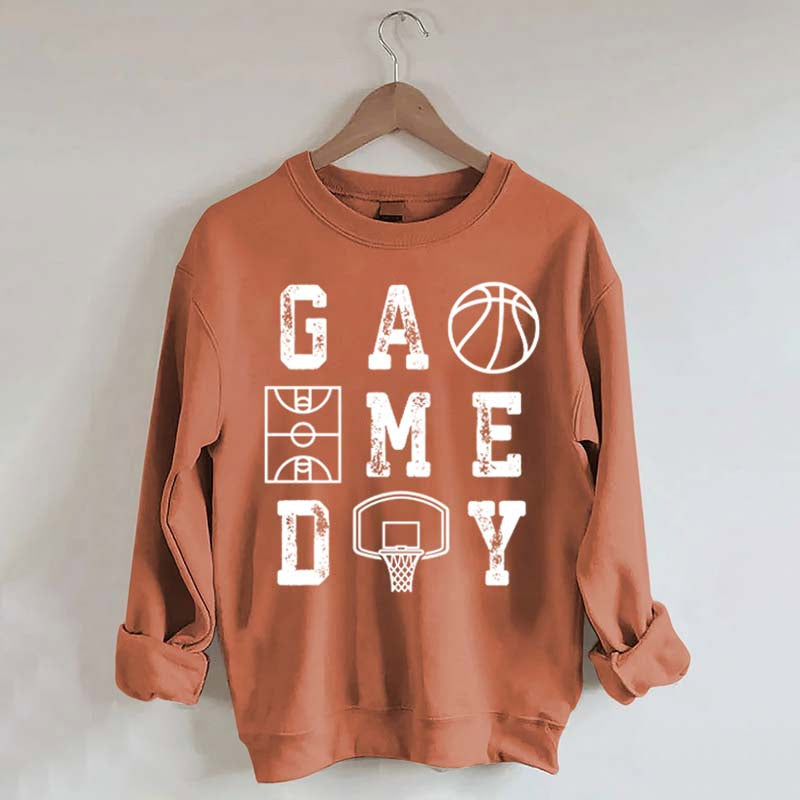 Retro Basketball Mom Game Day Sweatshirt