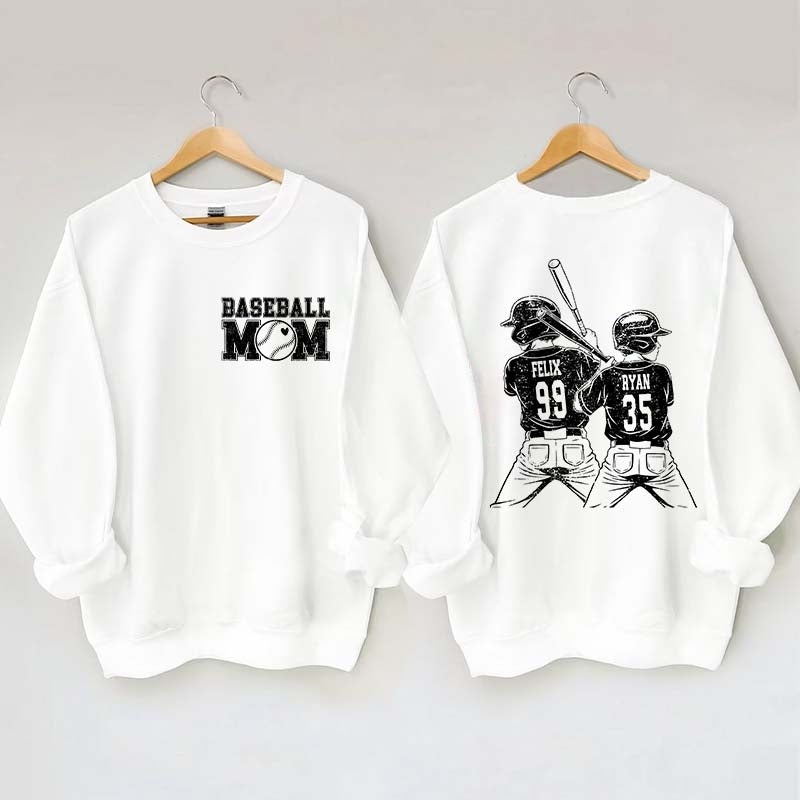 Customized Baseball Mom Sweatshirt
