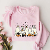 Spooky Season Moon Ghost Dogs Sweatshirt