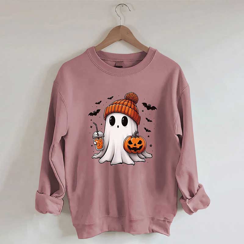 Halloween Ghost Pumpkin Sweatshirt