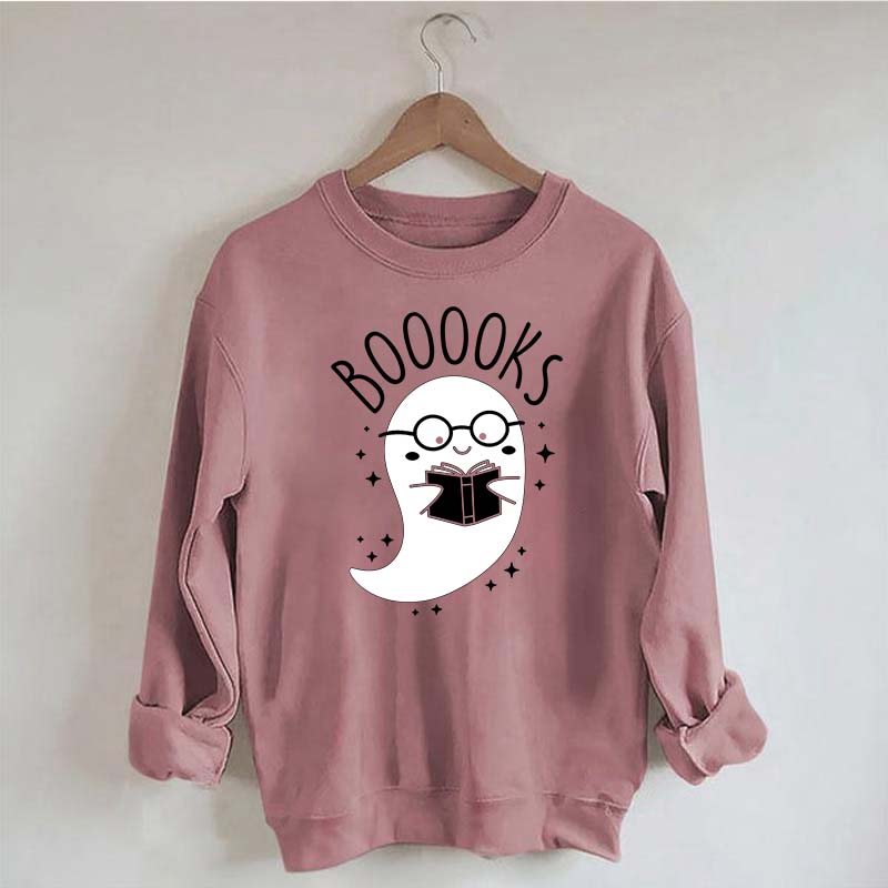 Cute Ghost Booooks Sweatshirt