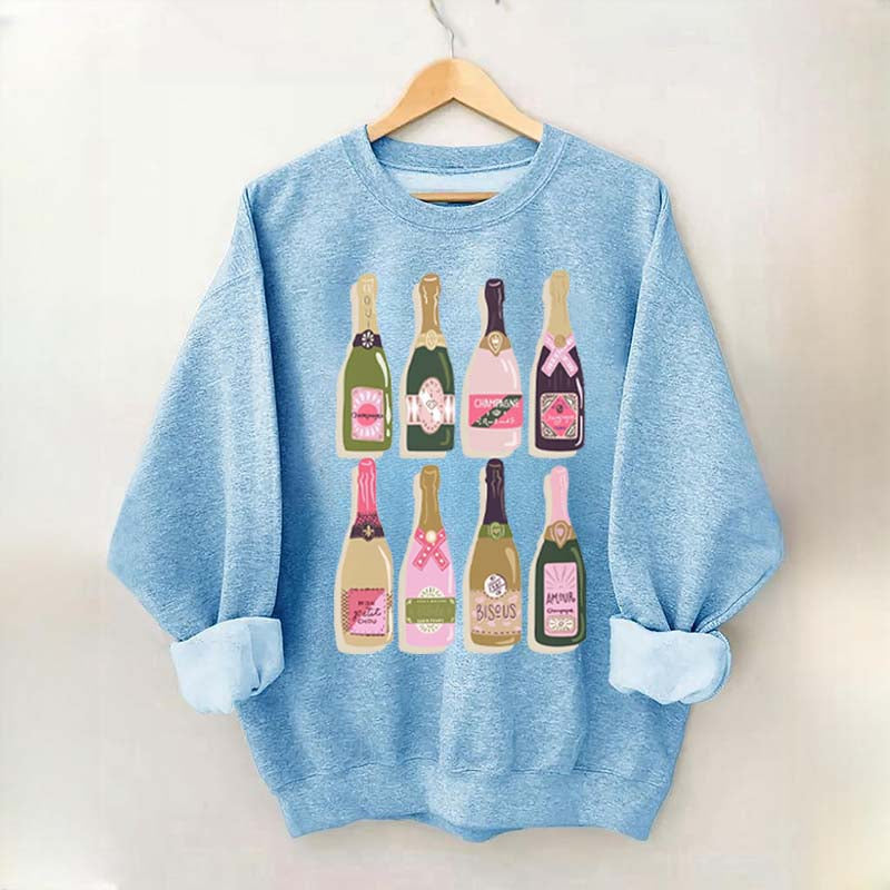 Champagne Bottles Lovers Sweatshirt