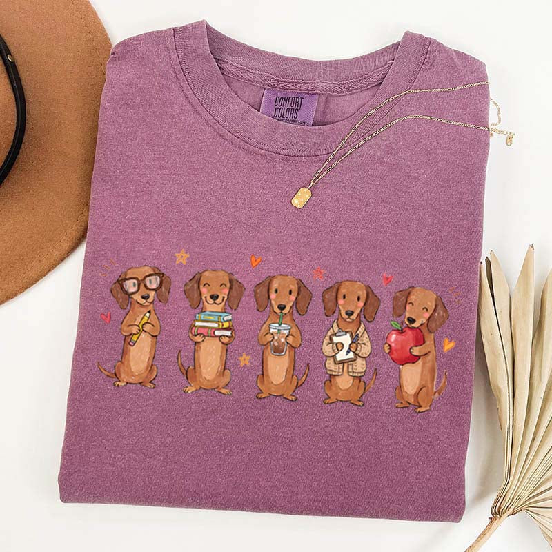 Dachshund Teacher Wiener Dog School T-Shirt