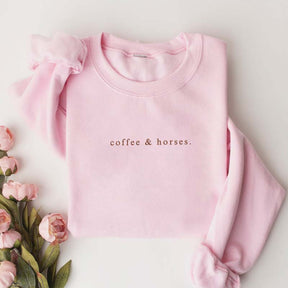 Coffee & Horses Simple Sweatshirt
