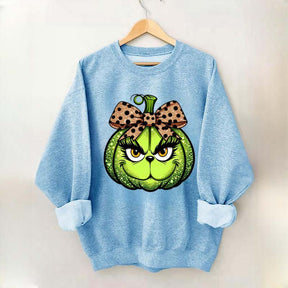 Halloween Leopard Green Guy Sweatshirt