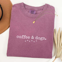 Minimalist Coffee & Dogs Lover T-Shirt