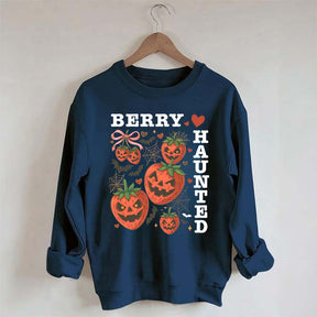 Strawberry Coquette Summerween Scary Fruit Sweatshirt