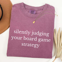 Silently Judging Your Board Game strategy T-Shirt