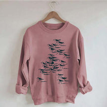 Birdwatching Vintage Shorebirds Sweatshirt