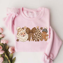 Leopard Christmas Comfort Santa Sweatshirt