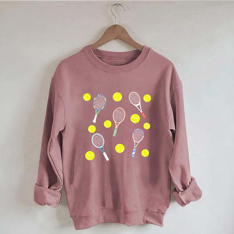Tennis Balls & Tennis Racquets Sweatshirt