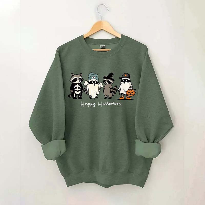 Cute Raccoon Ghost Sweatshirt