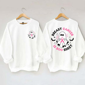 Ghost Ribbon Breast Cancer Is Boo Sheet Sweatshirt