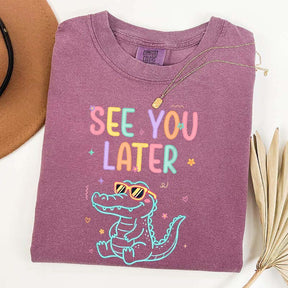See You Later Teacher Summer Alligator T-Shirt