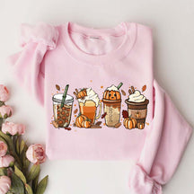 Cute Pumpkin Spice Fall Coffee Sweatshirt