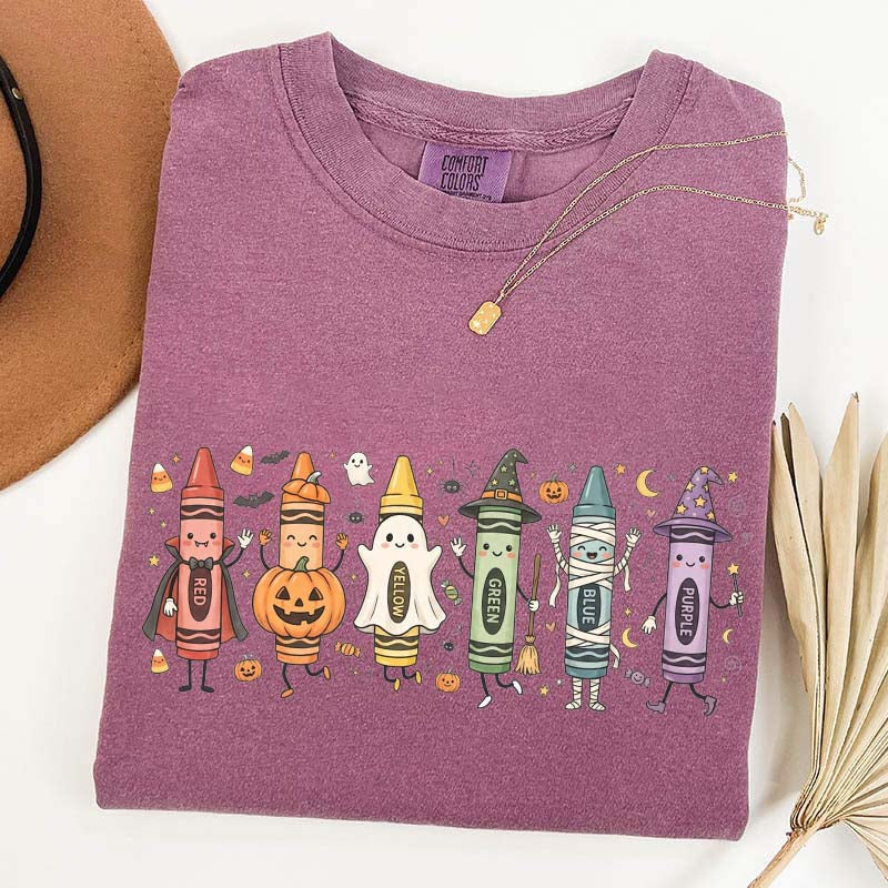 Happy Doodle Back To School Ghost T-Shirt