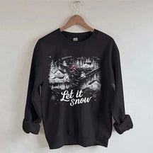 Let It Snow Skiing Sweatshirt