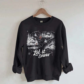 Let It Snow Skiing Sweatshirt